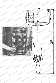 Снятие съемником нижней головки шатуна КамАЗ-740