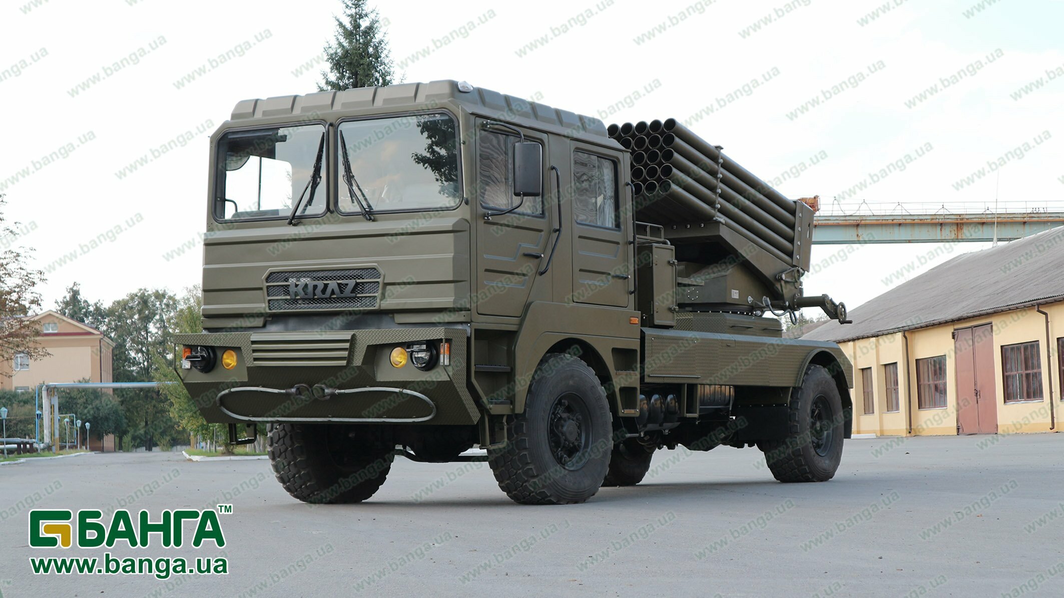 модифікована бойова машина на базі КрАЗу-5401НЕ - БМ-21 УМ «Берест» 