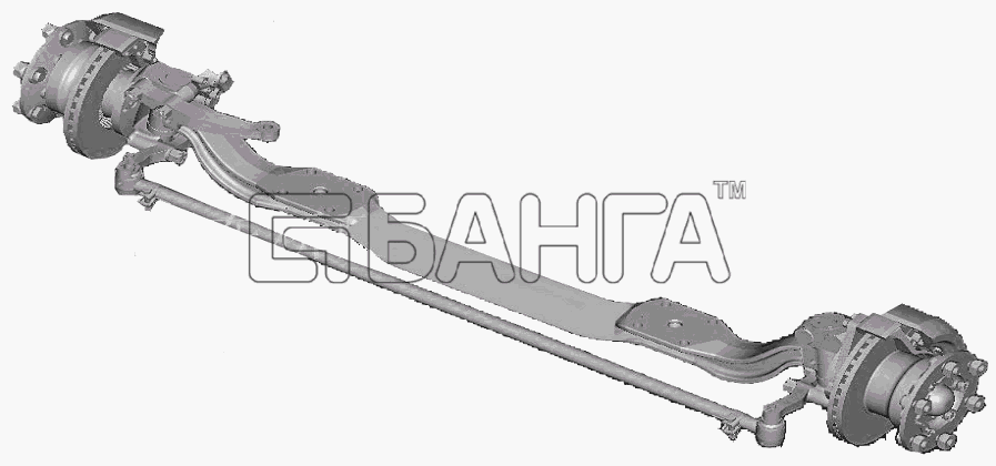 BAW BAW-33463 Tonik Схема Мост передний в сборе-64 banga.ua