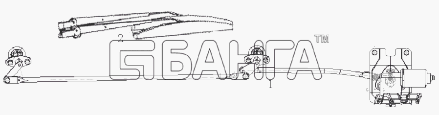 BAW BAW-33463 Tonik Схема Стеклоочистители-3 banga.ua