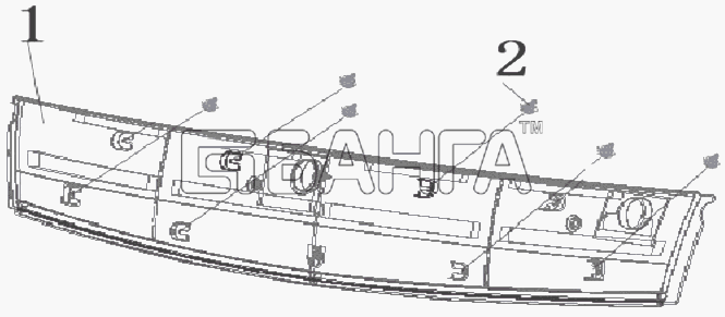 BAW BAW-33463 Tonik Схема Панель облицовки передка-11 banga.ua
