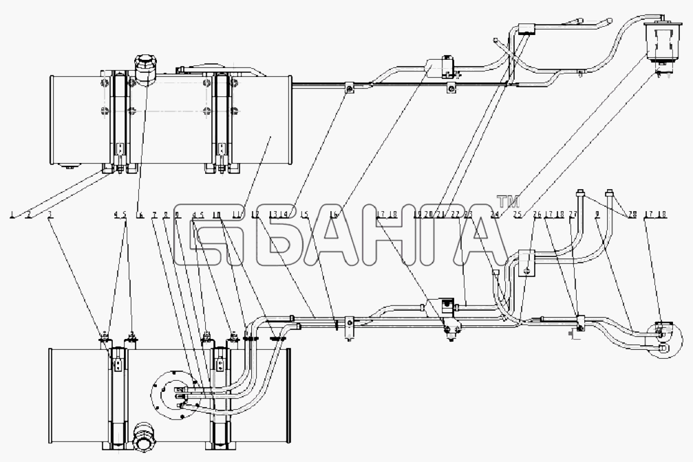 BAW BAW-33463 Tonik Схема Система подачи топлива-38 banga.ua