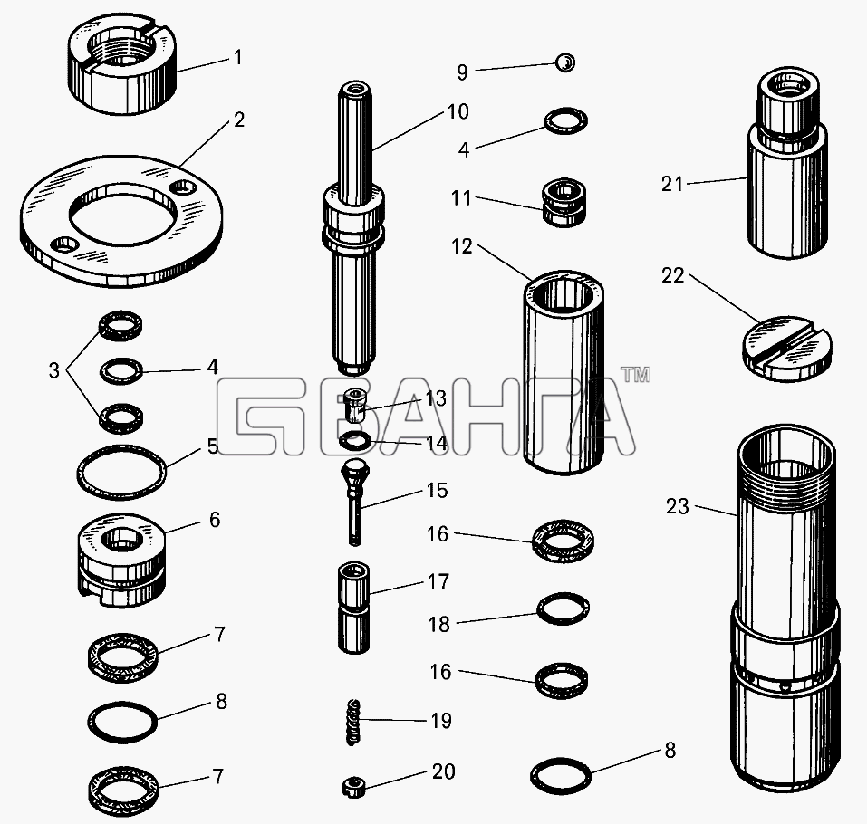 БелАЗ БелАЗ-7513 Схема Насос-61 banga.ua