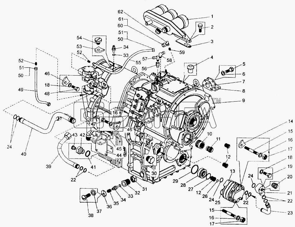 БелАЗ БелАЗ-7555A Схема Гидромеханическая передача-57 banga.ua
