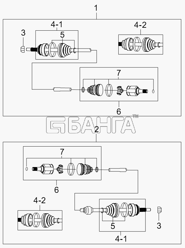BYD BYD F3 Схема Приводной вал-124 banga.ua