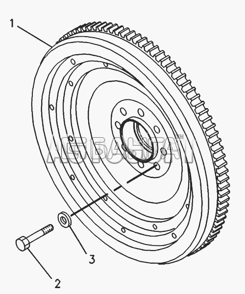 Caterpillar Caterpillar-3116 Схема 9Y-4142 Маховик-68 banga.ua
