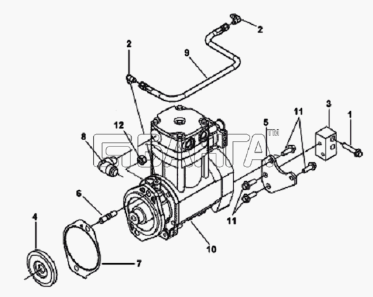 Cummins Cummins-300-20 Схема CP9590 Установка компрессора-15 banga.ua