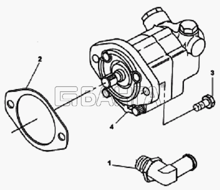 Cummins Cummins-300-20 Схема HD9161 Установка гидронасоса рулевого