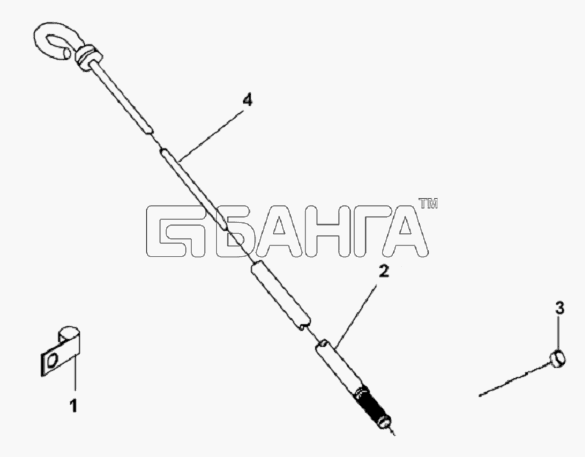 Cummins L340-20 Схема Масляный щуп-45 banga.ua