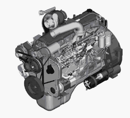 Cummins L375-20 Схема Двигатель в сборе-3 banga.ua
