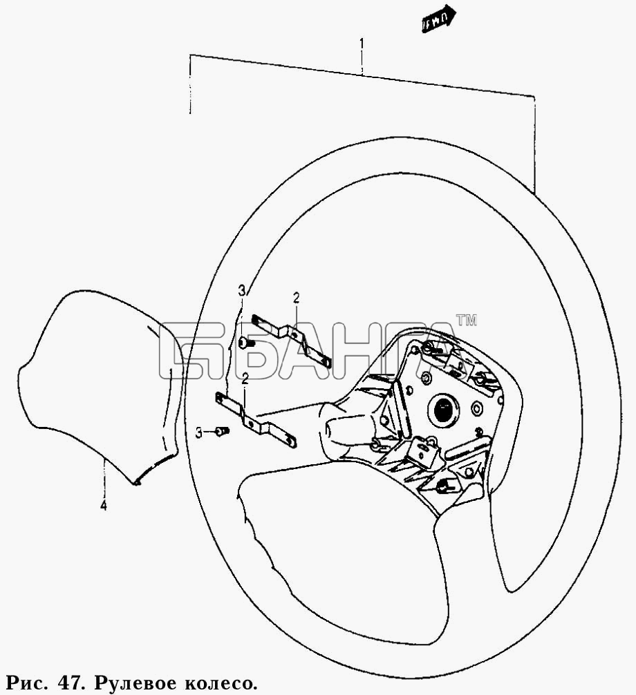 Daewoo Tico Схема Рулевое колесо-97 banga.ua