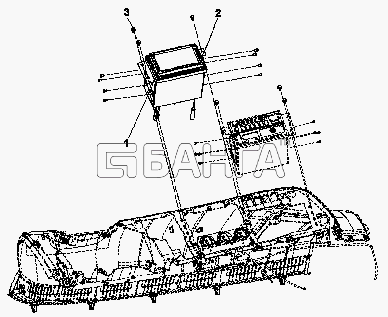 DongFeng DFL-3250A1-K09-003-01 Схема 7920A-C0101 Навигатор GPS-133