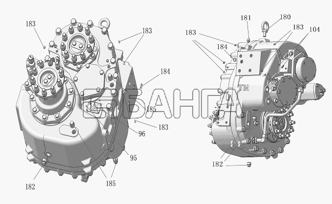 DongFeng DFL-3251AXA Euro3 Схема 18E55 Пробки заглушки сапун