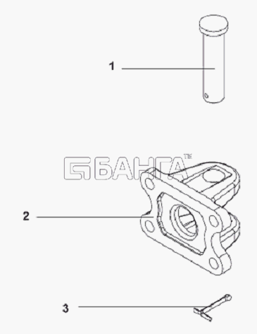 DongFeng L3251A3 (вар.) Схема Rear Towing Attachment Subassembly-156