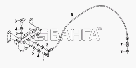 DongFeng L3251A3 (вар.) Схема Inter-axle Differential Lock Control