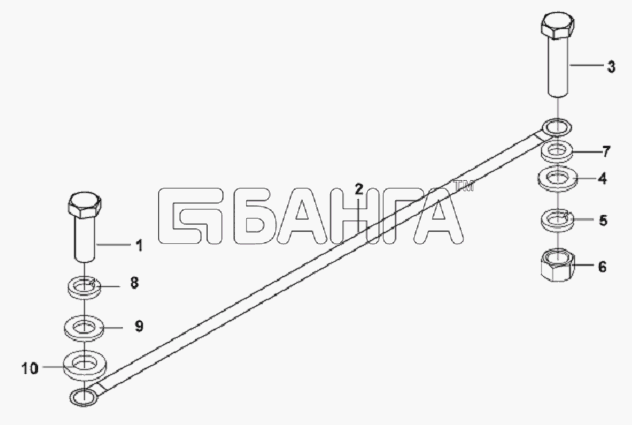 DongFeng L3251A3 (вар.) Схема Earth Wire Subassembly-230 banga.ua