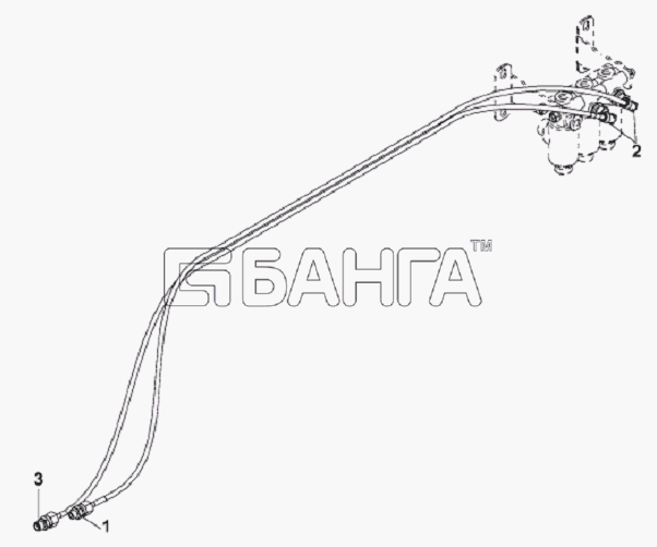 DongFeng L3251A3 (вар.) Схема Power Takeoff Controller Subassembly-242