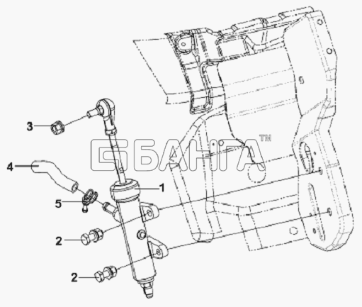 DongFeng L3251A3 (вар.) Схема Clutch Master Cylinder Subassembly-255