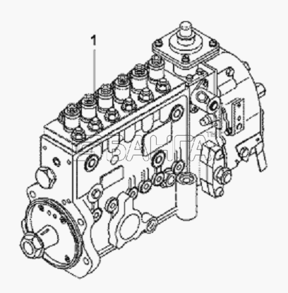 DongFeng L3251A3 (вар.) Схема Basic Fuel Pump Subassembly-34 banga.ua