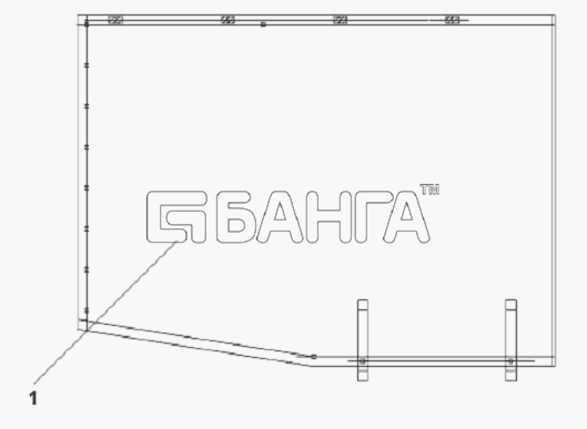 DongFeng L3251A3 (вар.) Схема Window Curtain Subassembly-382 banga.ua