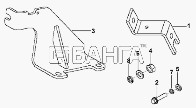 DongFeng L3251A3 (вар.) Схема Throttle Control Subassembly-53 banga.ua