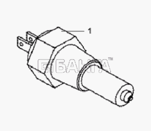 DongFeng L3251A3 (вар.) Схема Water Temperature Sensor Subassembly-65