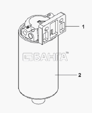 DongFeng L3251A3 (вар.) Схема Fuel Primary Filter Subassembly-91