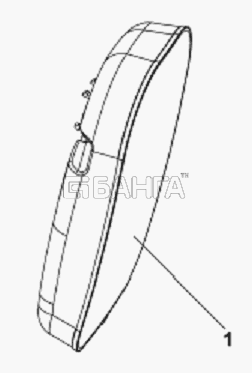 DongFeng DFL-3251A Euro3 Схема 8201B-C0100 Наружное правое зеркало