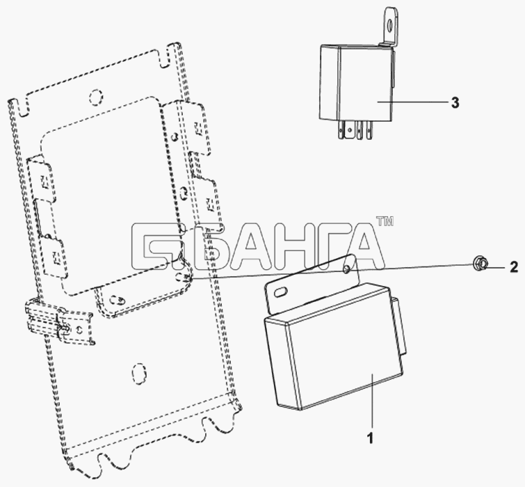 DongFeng DFL-4181A Схема Реле стеклоочистителя-376 banga.ua