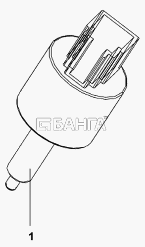 DongFeng DFL-4181A Схема Выключатель тормозной лампы и сцепления-382