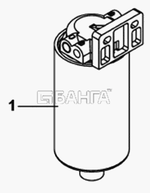 DongFeng DFL-4181A Схема Блок предварительного топливного фильтра-175
