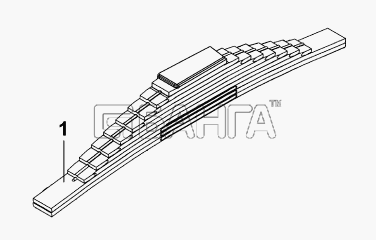 DongFeng DFL-4251A Схема 2913A3-ZB8A Задняя рессора-307 banga.ua