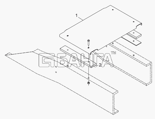 DongFeng DFL-4251A Схема 2701B-ZB7E0 Работающая площадка-311 banga.ua