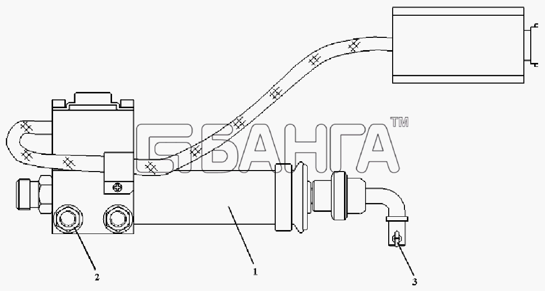 FAW CA-1083 Схема Пневматический маслопрерыватель-156 banga.ua