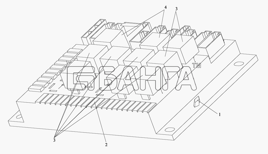 FAW CA-3252 Схема Коробка предохранителей-118 banga.ua