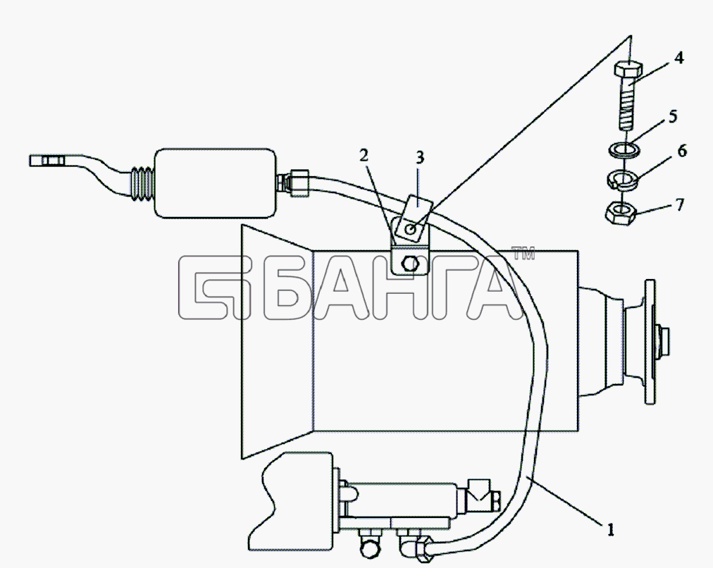 FAW Altay-3310 Схема Проводка для управления коробкой передач-103