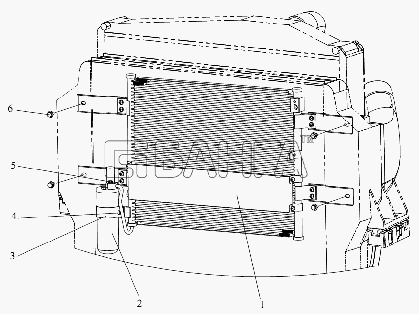 FAW CA-4180 (P66K22A) Схема Конденсатор бак для хранения жидкости-265