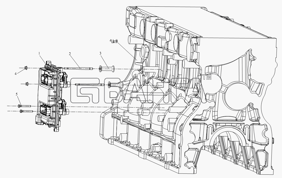 FAW CA-4180 (P66K22A) Схема Секция управления двигателем-114 banga.ua