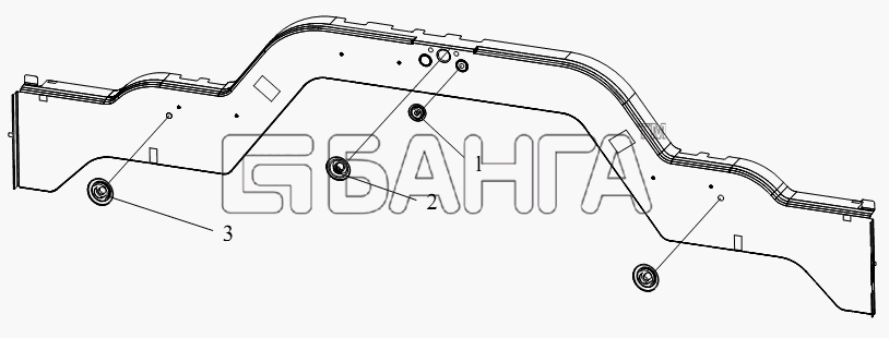 FAW CA-4250 (P66K2T1A1EX) Схема Пробка задней обшивки-79 banga.ua