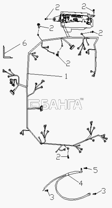 Geely Geely FC Схема ENGINE COMPARTMENT WIRING HARNESS ASSY.-184