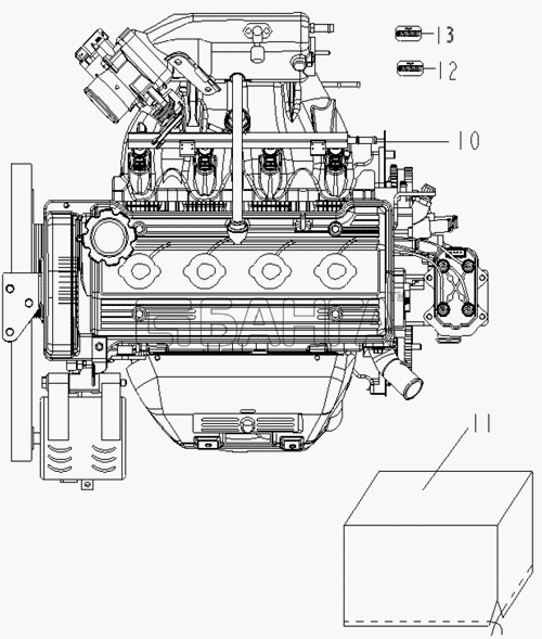 Geely Geely MK Схема PETROL ENGINE ASSY.-81 banga.ua