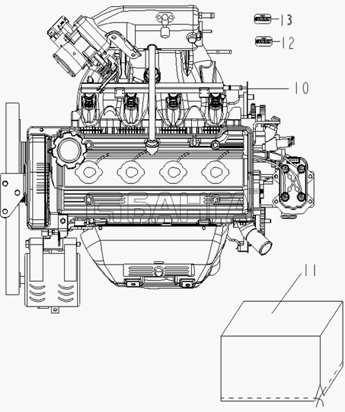 Geely Geely MK Схема PETROL ENGINE ASSY.-110 banga.ua