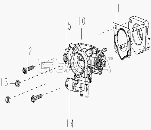 Geely Geely MK Схема THROTTLE (EURO III)-127 banga.ua