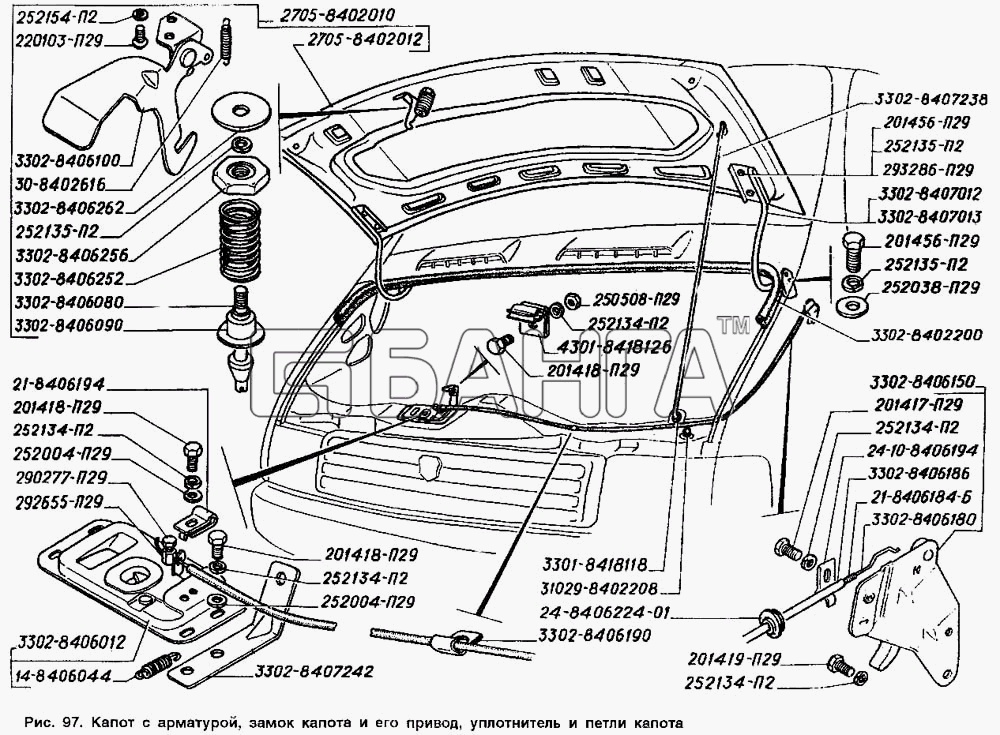 ЭЛЕКТРОСХЕМА ГАЗ-3302,-2705 (ГАЗЕЛЬ) | АВТОМОБИЛЬНЫЕ ЭЛЕКТРОСХЕМЫ