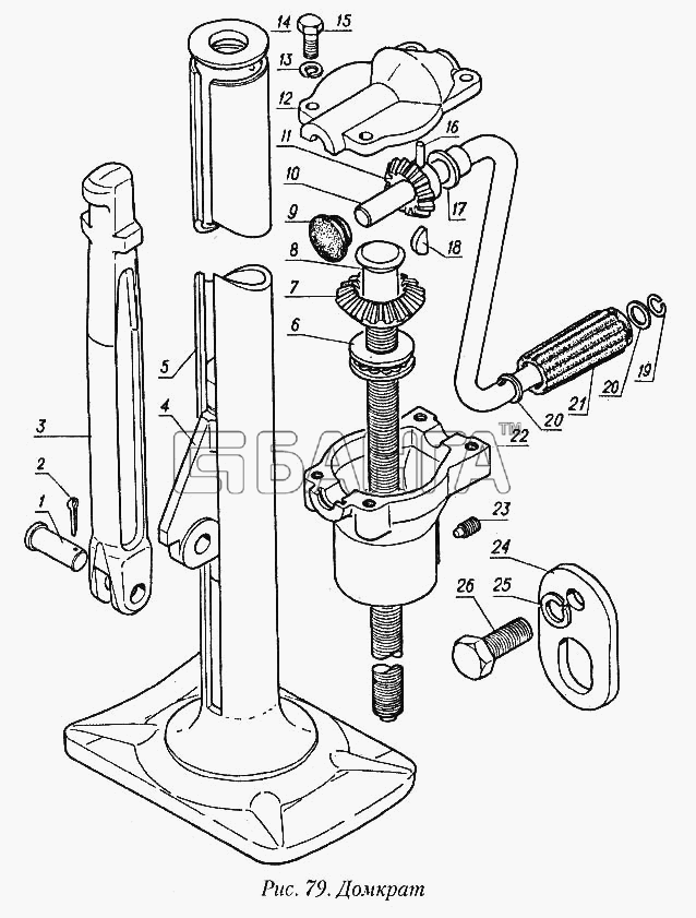 ГАЗ ГАЗ-31029 Схема Домкрат-138 banga.ua
