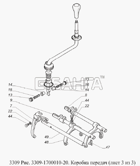ГАЗ ГАЗ-3309 (Евро 2) Коробка Передач-132