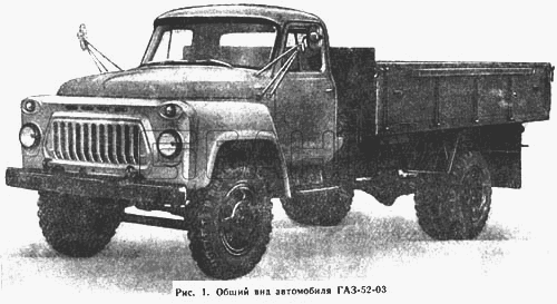 ГАЗ ГАЗ-52-01 Схема Общий вид автомобиля ГАЗ-52-03 banga.ua