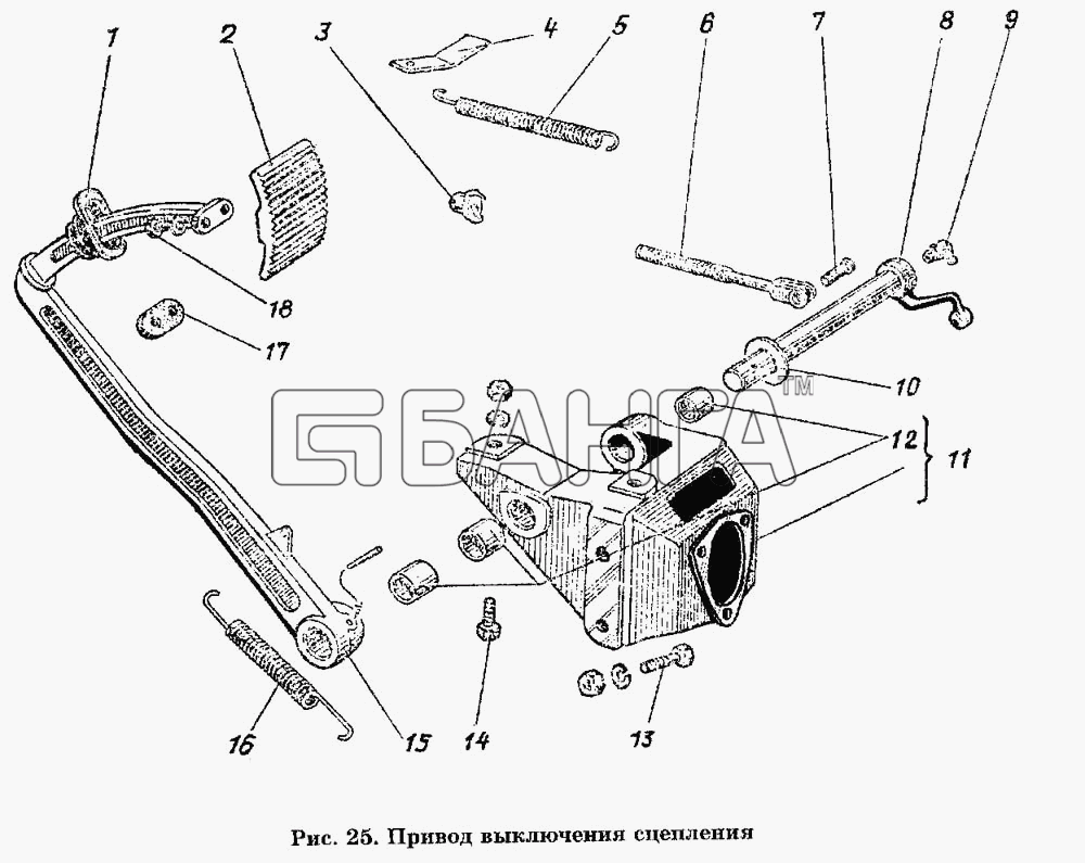 Сцепление ГАЗ-53 для львовских погрузчиков с дизелем