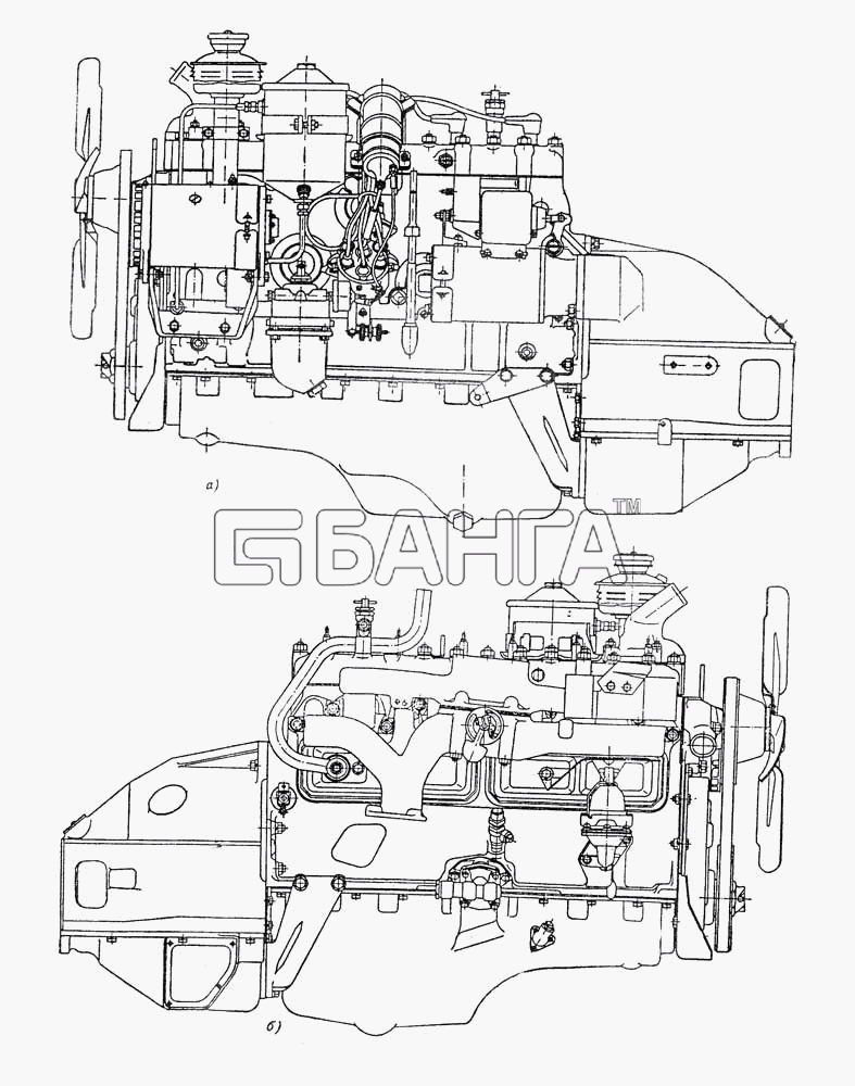 ГАЗ ГАЗ-12 (ЗИМ) Схема Двигатель-41 banga.ua