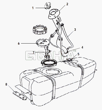 Great Wall GW-Sailor Схема FUEL TANK-12 banga.ua